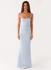 Anna Sophia Maxi Dress - Blue