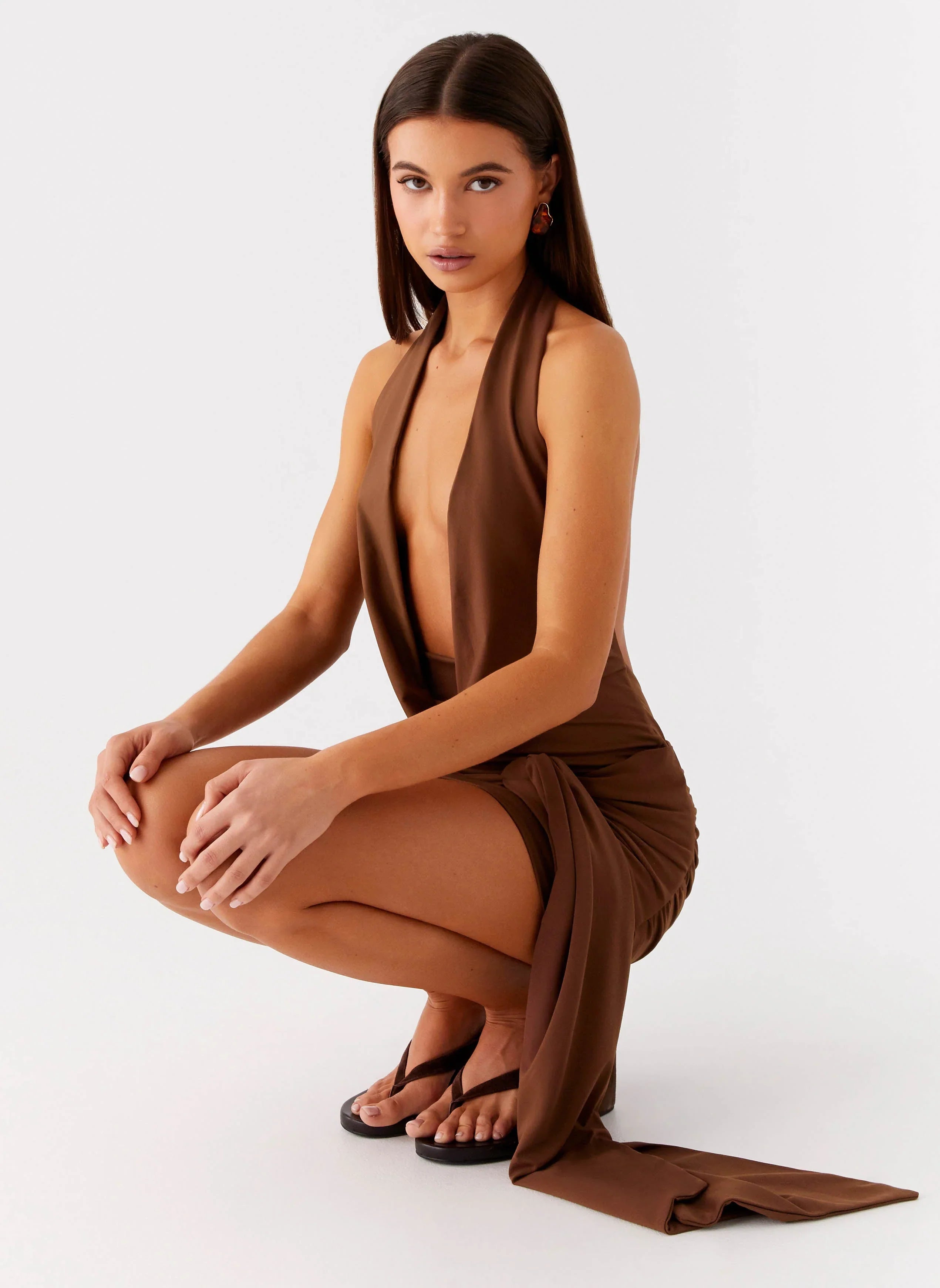 Orchard Mini Dress - Chocolate