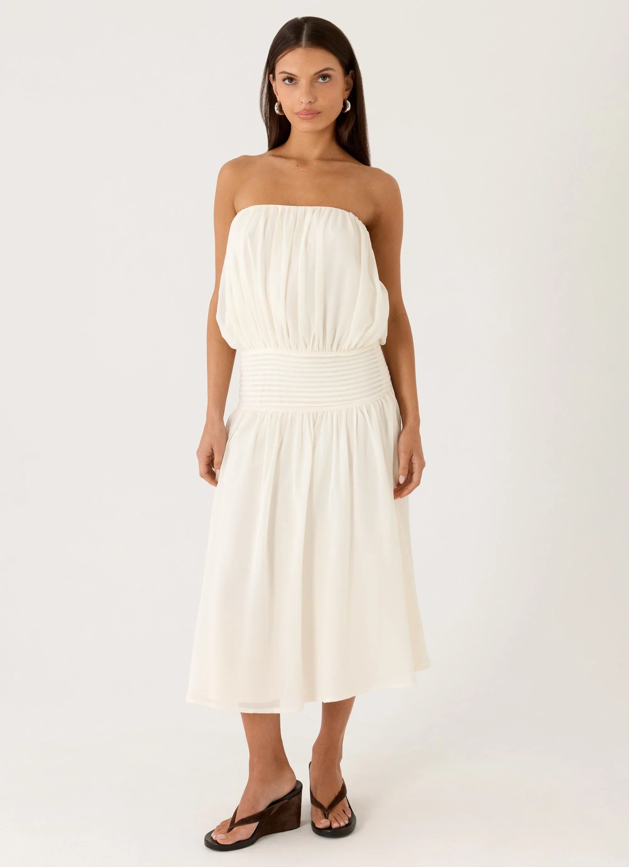 Calanthe Midi Dress - Ivory